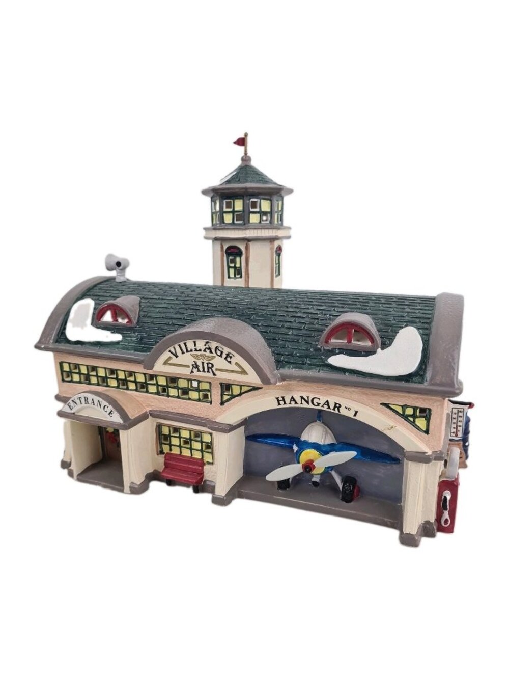 Department 56 Original Snow Village Airport 54399 Christmas Building Retired